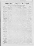Lincoln County Leader, 02-10-1883 by Lincoln County Publishing Company