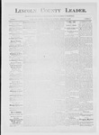 Lincoln County Leader, 02-24-1883 by Lincoln County Publishing Company
