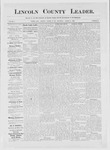 Lincoln County Leader, 03-10-1883 by Lincoln County Publishing Company