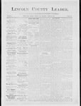 Lincoln County Leader, 03-24-1883 by Lincoln County Publishing Company