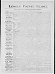 Lincoln County Leader, 06-09-1883 by Lincoln County Publishing Company