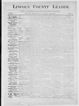 Lincoln County Leader, 08-11-1883 by Lincoln County Publishing Company