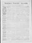 Lincoln County Leader, 09-22-1883 by Lincoln County Publishing Company