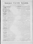 Lincoln County Leader, 10-13-1883 by Lincoln County Publishing Company