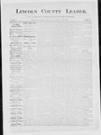 Lincoln County Leader, 02-09-1884 by Lincoln County Publishing Company