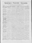 Lincoln County Leader, 04-19-1884 by Lincoln County Publishing Company