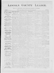 Lincoln County Leader, 05-24-1884 by Lincoln County Publishing Company