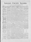 Lincoln County Leader, 05-31-1884 by Lincoln County Publishing Company