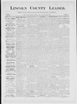Lincoln County Leader, 06-07-1884 by Lincoln County Publishing Company