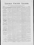 Lincoln County Leader, 06-21-1884 by Lincoln County Publishing Company
