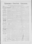 Lincoln County Leader, 06-28-1884