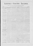 Lincoln County Leader, 08-02-1884