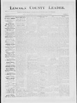 Lincoln County Leader, 08-16-1884 by Lincoln County Publishing Company