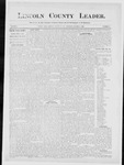 Lincoln County Leader, 10-04-1884 by Lincoln County Publishing Company