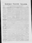 Lincoln County Leader, 01-17-1885 by Lincoln County Publishing Company