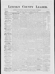Lincoln County Leader, 01-24-1885 by Lincoln County Publishing Company