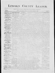 Lincoln County Leader, 02-14-1885 by Lincoln County Publishing Company