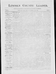 Lincoln County Leader, 03-07-1885 by Lincoln County Publishing Company