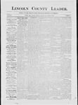 Lincoln County Leader, 03-14-1885 by Lincoln County Publishing Company