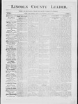 Lincoln County Leader, 04-11-1885 by Lincoln County Publishing Company