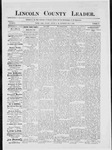 Lincoln County Leader, 05-09-1885 by Lincoln County Publishing Company