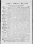 Lincoln County Leader, 05-16-1885 by Lincoln County Publishing Company