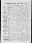 Lincoln County Leader, 05-23-1885 by Lincoln County Publishing Company