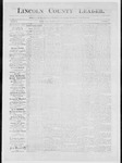 Lincoln County Leader, 05-30-1885 by Lincoln County Publishing Company