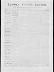 Lincoln County Leader, 08-22-1885 by Lincoln County Publishing Company