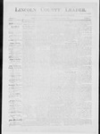Lincoln County Leader, 09-05-1885 by Lincoln County Publishing Company