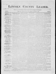 Lincoln County Leader, 09-19-1885 by Lincoln County Publishing Company