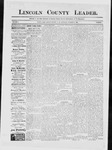 Lincoln County Leader, 10-17-1885 by Lincoln County Publishing Company
