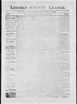 Lincoln County Leader, 10-24-1885 by Lincoln County Publishing Company