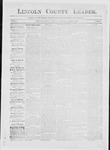 Lincoln County Leader, 11-07-1885 by Lincoln County Publishing Company