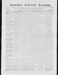 Lincoln County Leader, 12-05-1885 by Lincoln County Publishing Company