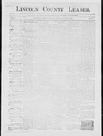 Lincoln County Leader, 12-12-1885 by Lincoln County Publishing Company