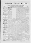 Lincoln County Leader, 12-26-1885 by Lincoln County Publishing Company