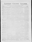 Lincoln County Leader, 01-23-1886 by Lincoln County Publishing Company