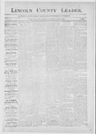 Lincoln County Leader, 03-13-1886 by Lincoln County Publishing Company