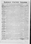 Lincoln County Leader, 03-20-1886 by Lincoln County Publishing Company