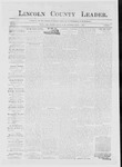 Lincoln County Leader, 04-17-1886 by Lincoln County Publishing Company