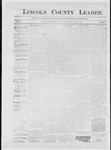 Lincoln County Leader, 04-24-1886 by Lincoln County Publishing Company