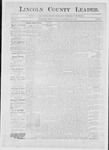 Lincoln County Leader, 05-01-1886 by Lincoln County Publishing Company