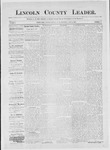 Lincoln County Leader, 06-19-1886 by Lincoln County Publishing Company