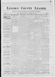 Lincoln County Leader, 07-31-1886 by Lincoln County Publishing Company