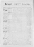 Lincoln County Leader, 08-28-1886 by Lincoln County Publishing Company