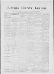 Lincoln County Leader, 09-04-1886 by Lincoln County Publishing Company