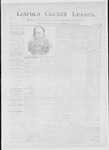Lincoln County Leader, 09-18-1886 by Lincoln County Publishing Company
