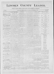 Lincoln County Leader, 11-13-1886 by Lincoln County Publishing Company