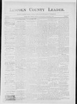 Lincoln County Leader, 11-27-1886 by Lincoln County Publishing Company